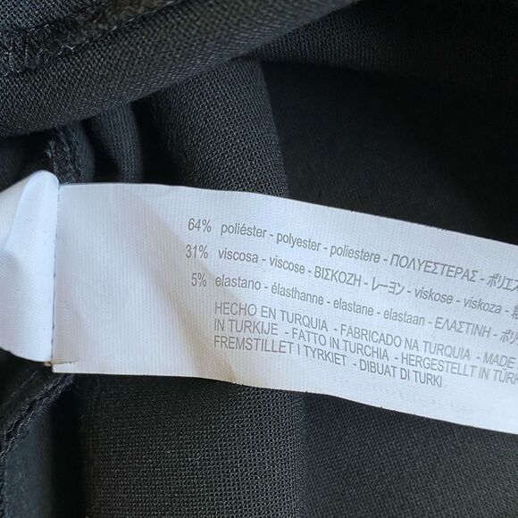 ZARA Women's Shift Midi Dress Size XS Black Ruffled Flutter Sleeves Fairy - Picture 13 of 13